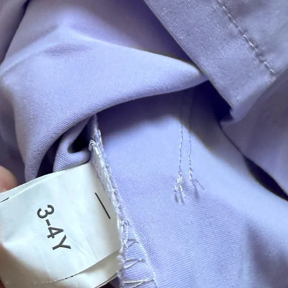 Small shop|Baby girl/toddler Lilac Pastel Suspender Skirt with buttons•••3-4T - Picture 6 of 6